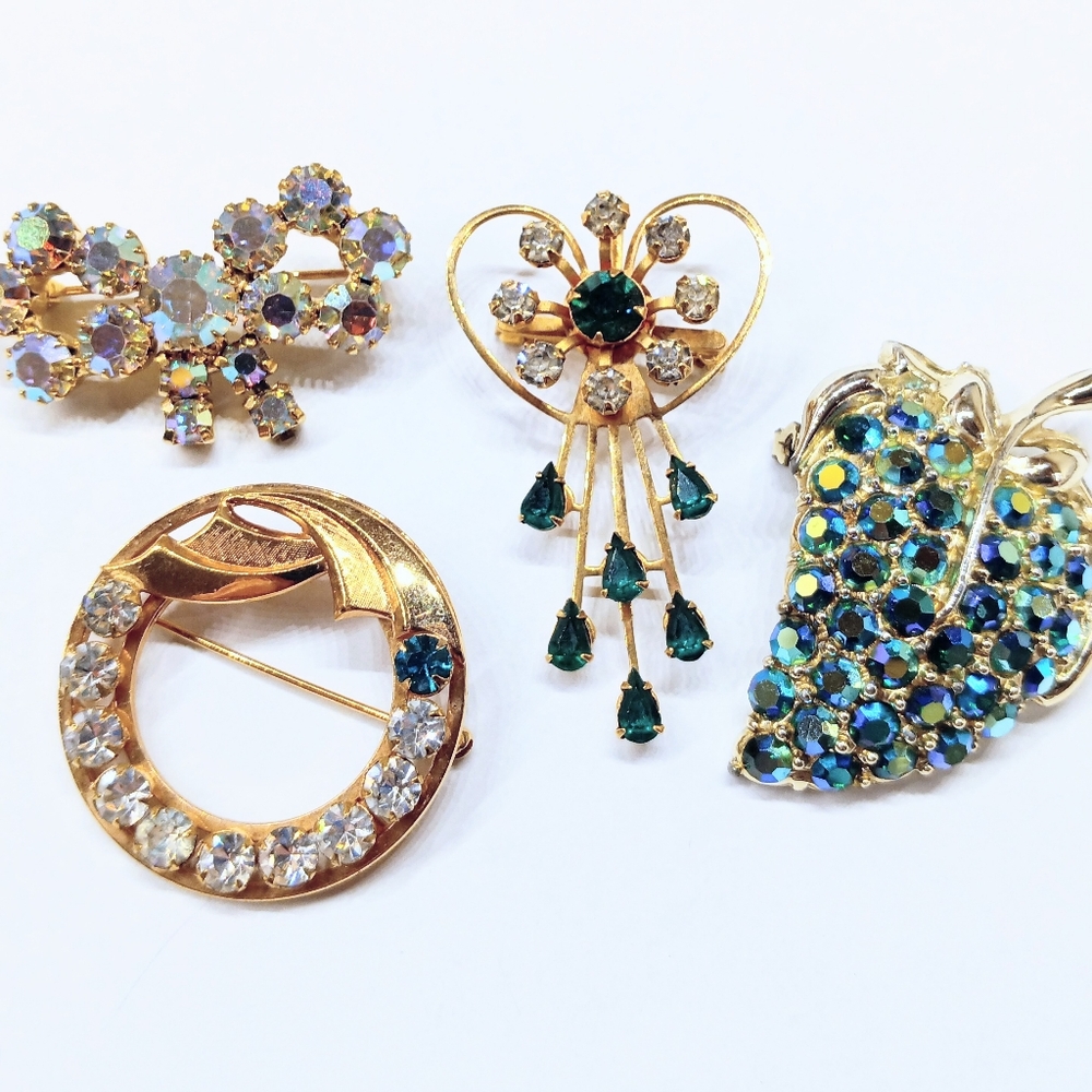Vintage Jewelry Lot Brooches 1 Gold Filled